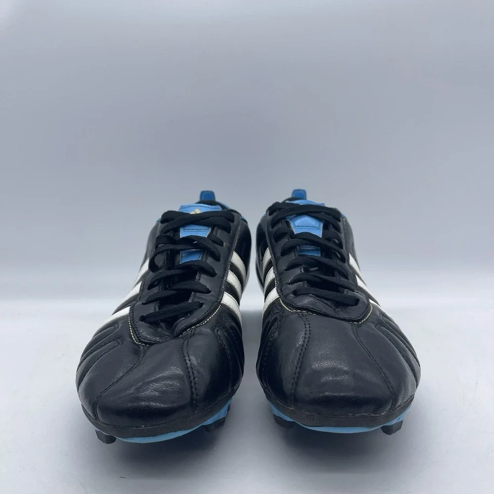 Adidas AdiQuestra IV MG G40715 Men's Size 12 Soccer Cleats Black Blue Athletic